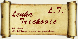 Lenka Tričković vizit kartica
